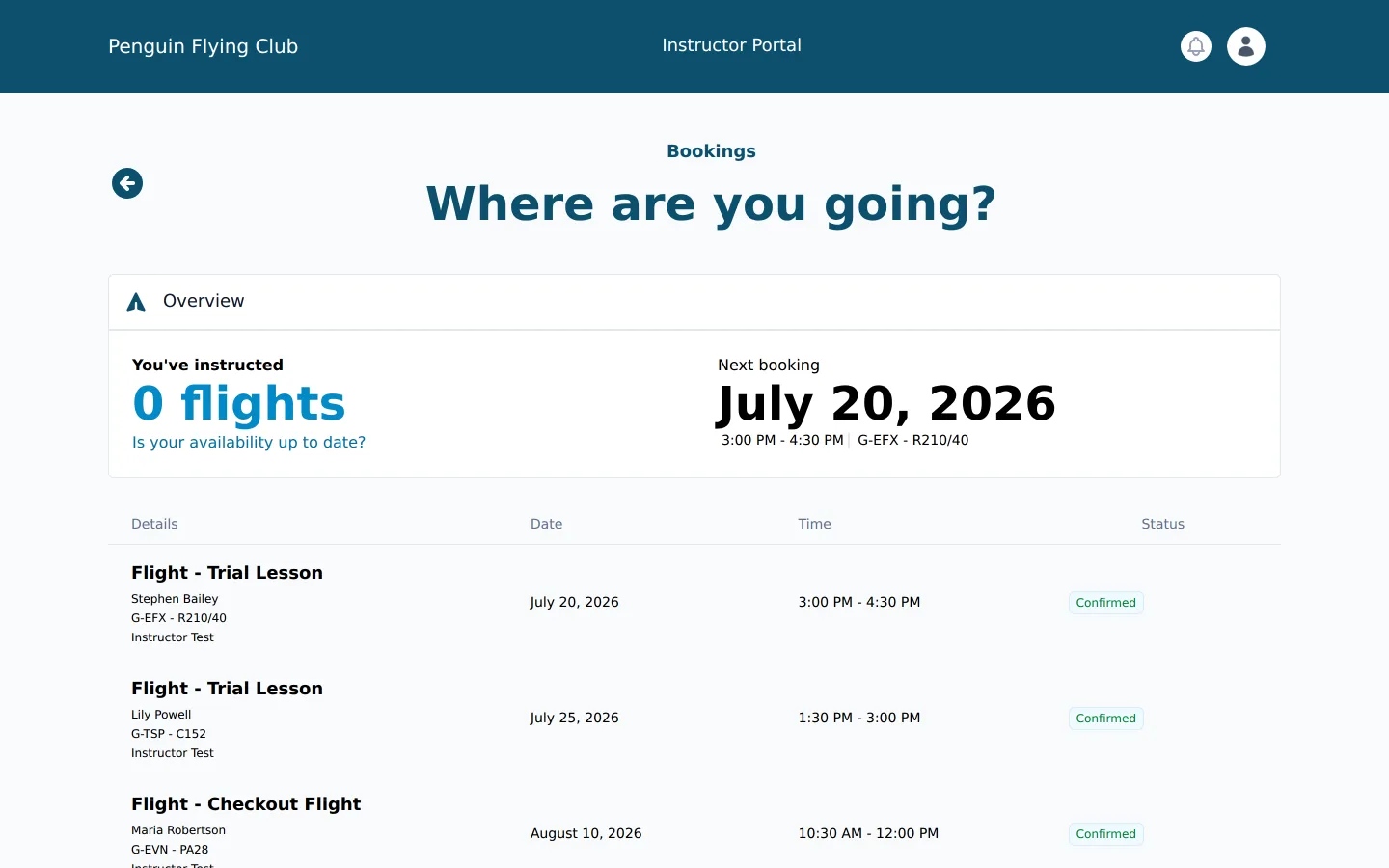 Aerobatics course management software